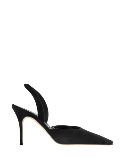 Manolo Blahnik Carolyne Slingback Pointed Pumps In Black