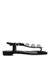 Manolo Blahnik Flip Flop Sandals In Black