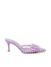 MANOLO BLAHNIK CHECKED MULE MAYSALEBI