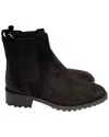 Manolo Blahnik Chelata Chelsea Boots In Black Suede