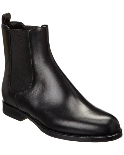 Manolo Blahnik Chelsa 25 Leather Boot In Black
