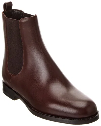 Manolo Blahnik Chelsa 25 Leather Boot In Red
