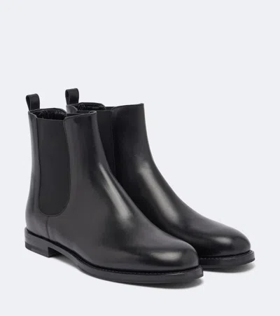 Manolo Blahnik Chelsa Leather Chelsea Boots In Multi