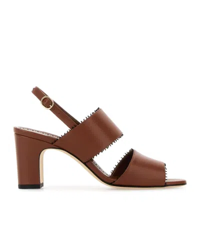 Manolo Blahnik Chunky High Heel Sandals