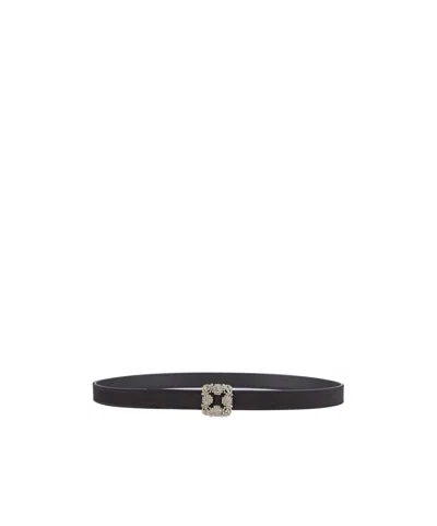 MANOLO BLAHNIK CRYSTAL BUCKLE BELT
