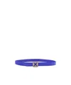 Manolo Blahnik Crystal Buckle Belt In Blue