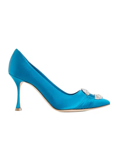 Manolo Blahnik Cusp High-heeled Shoes In Blue