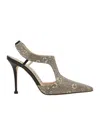 Manolo Blahnik Polignac Snakeskin-pattern Mules In Brown