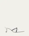 Manolo Blahnik Dariamu Patent Leather Bow Mules