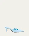 Manolo Blahnik Dariamu Patent Leather Bow Mules