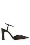 Manolo Blahnik Dark Brown Leather Querelle Pumps In Brown