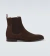 Manolo Blahnik Chelsea Boots Delsa Aus Veloursleder In Brown