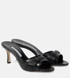 Manolo Blahnik Ebakmu 70 Leather Mules In Black