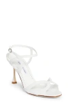 Manolo Blahnik Elfajrsan Strappy Sandals In White