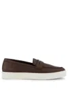Manolo Blahnik Ellis Leather Loafers In Brown