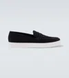 Manolo Blahnik Ellis Full-grain Leather Penny Loafers In Blue