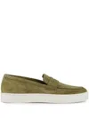 Manolo Blahnik Ellis Suede Loafers In Green