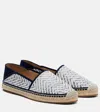 Manolo Blahnik Espadra Raffia-effect Espadrilles In Black
