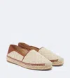 Manolo Blahnik Espadra Raffia-effect Espadrilles In Brown