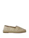 Manolo Blahnik Espadra Raffia-effect Espadrilles In Neutral