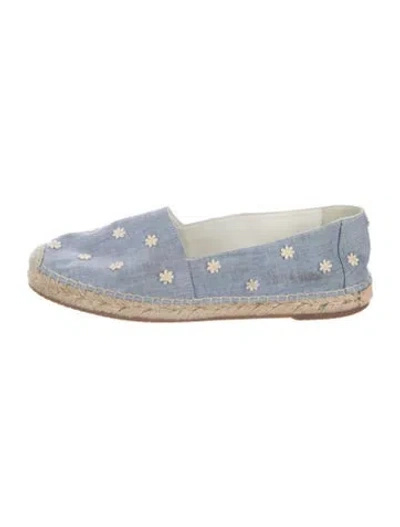 Pre-owned Manolo Blahnik Espadrilles In Blue