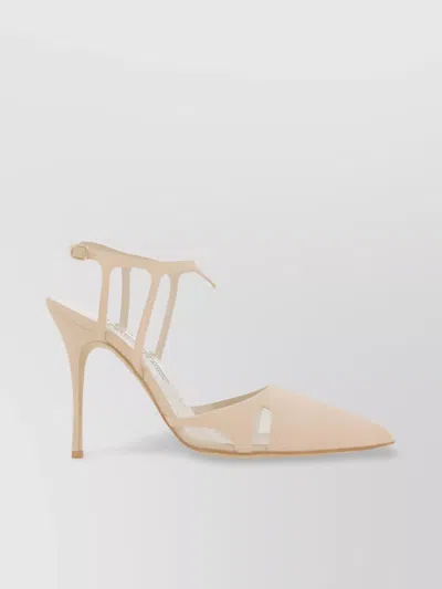 Manolo Blahnik Fabio Pumps With Almond Toe And Strappy Design