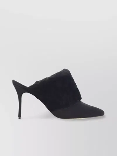 Manolo Blahnik Fabio Suede Stiletto Pumps In Black