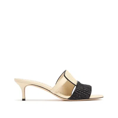 Manolo Blahnik Fabiolamu 50 Sandals In Neutrals