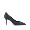MANOLO BLAHNIK FABRAKAHI 90 PUMPS