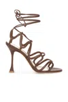 Manolo Blahnik Fawda 105 Sandal In Dark Brown