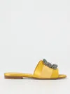 Manolo Blahnik Flat Sandals  Woman Color Ocher