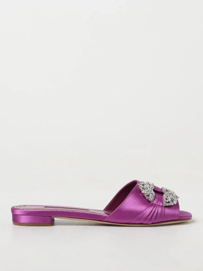 Manolo Blahnik Shoes  Woman Color Violet