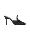 Manolo Blahnik Fugati 100mm Heeled Mules In Black