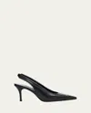 Manolo Blahnik Gaius Leather Slingback Pumps