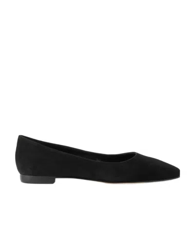 Manolo Blahnik Gelista Ballet Shoes In Black
