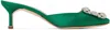 Manolo Blahnik Green Hangisimu 50 Mules In 0046 Bright Green