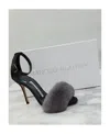 Manolo Blahnik Hairy High-heeled Sandals In Black