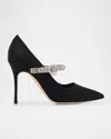 Manolo Blahnik Hamedi Pumps In Black