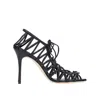 Manolo Blahnik Sandals Black In Black