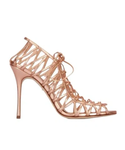 Manolo Blahnik Hamza Strappy Open Toe Sandals In Nude