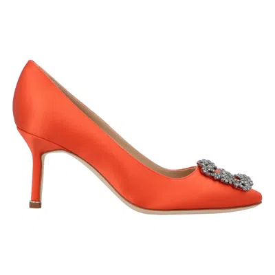 Manolo Blahnik Hangisi 070 Pump Orange