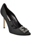 Manolo Blahnik Hangisi 105 Nappa Heel In Black