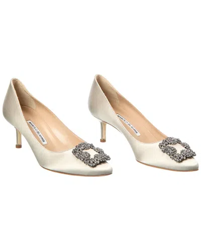 Manolo Blahnik Hangisi 50 Satin Pump (authentic Pre-loved)
