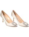 Manolo Blahnik Hangisi 70 Satin Pump (authentic Pre-loved)