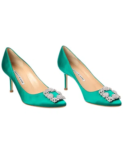 Manolo Blahnik Hangisi 70 Satin Pump (authentic Pre-loved)