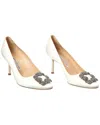Manolo Blahnik Hangisi 70 Satin Pump (authentic Pre-loved)