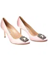Manolo Blahnik Hangisi 105 Satin Pump In Pink