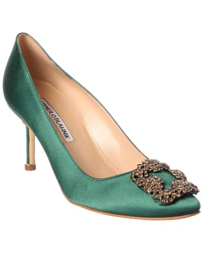 MANOLO BLAHNIK MANOLO BLAHNIK HANGISI 70 SATIN PUMP
