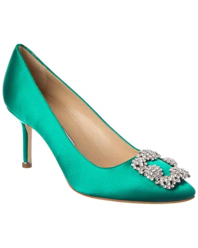 MANOLO BLAHNIK MANOLO BLAHNIK HANGISI 70 SATIN PUMP