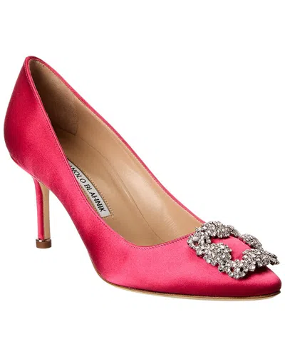 MANOLO BLAHNIK MANOLO BLAHNIK HANGISI 70 SATIN PUMP